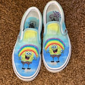 Vans Classic slip on Sponge Bob square pants limited edition collaboration